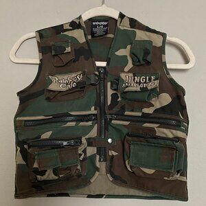 Disney's, RainForest Cafe, Kids L, Camo, Cargo Vest